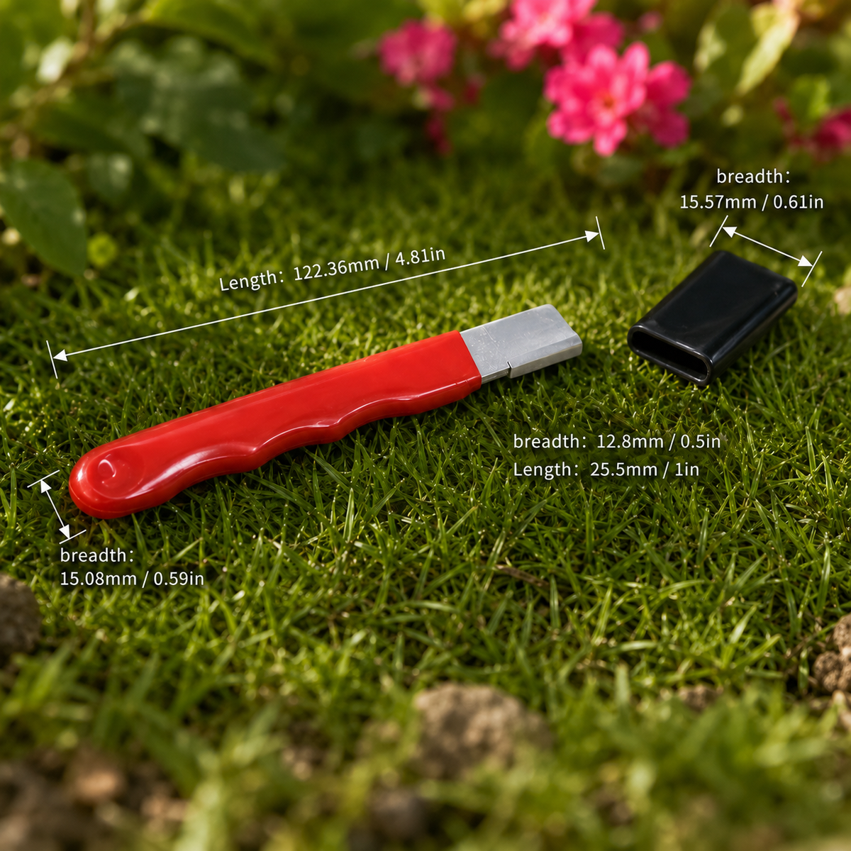 Stainless Steel Pruning Shears for Branches, Fruit Trees and Flowers - Red