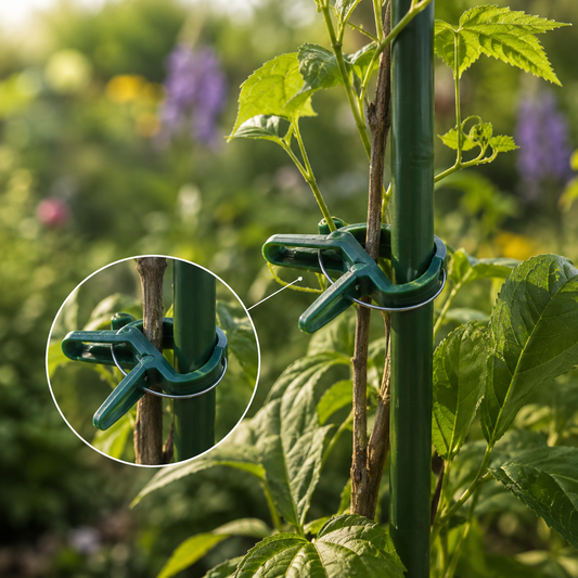 Reusable Plant Support Clips for Vines, Flowers and Seedlings - 25 Pack