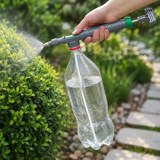 Manual High-Pressure Garden Sprayer Pump – Fits Standard PET Bottles