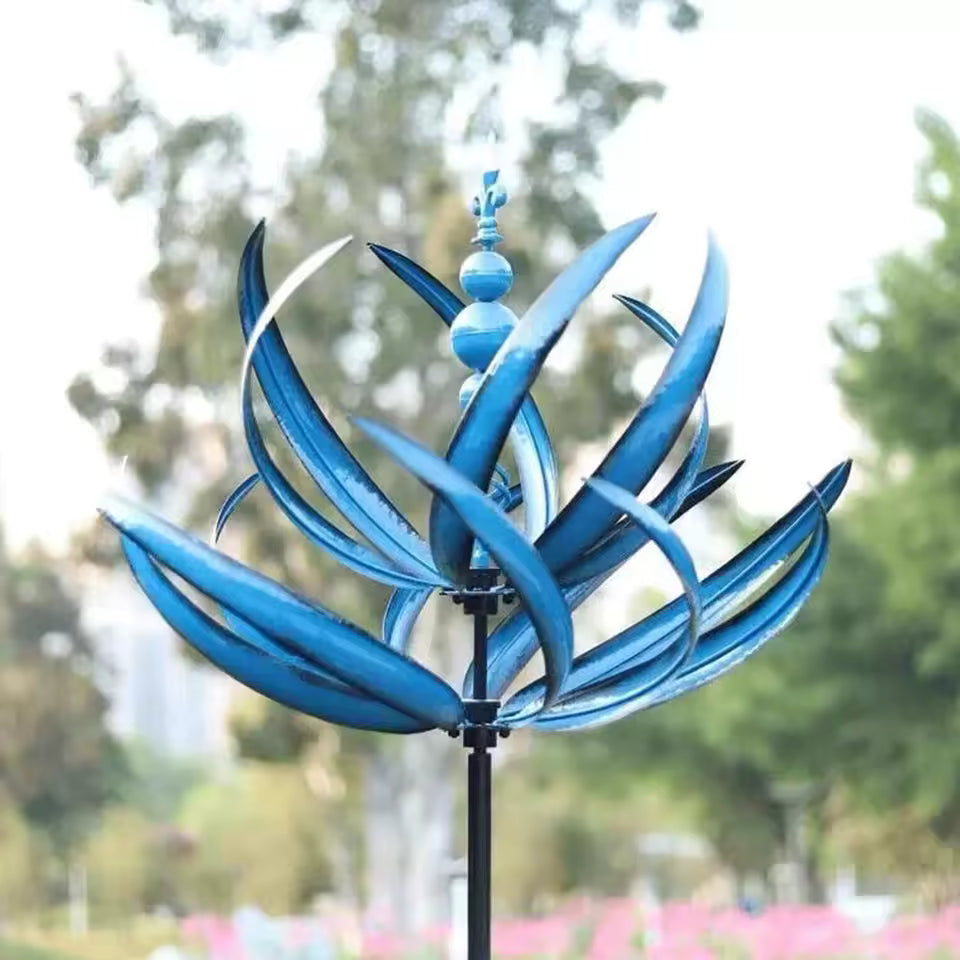 Metal Wind Spinner - 3D Kinetic Sculpture for Yard and Garden