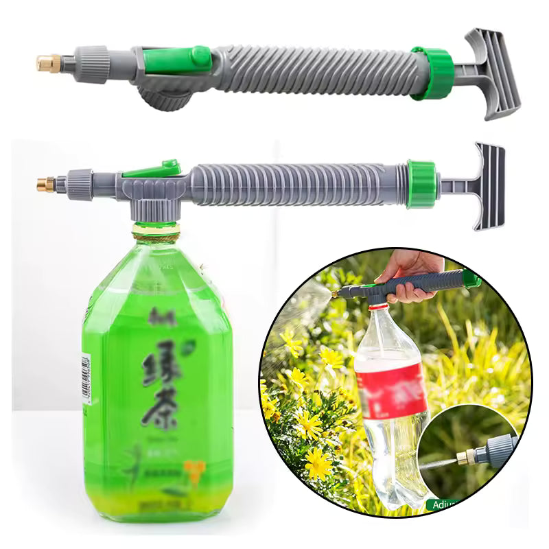 Manual High-Pressure Garden Sprayer Pump – Fits Standard PET Bottles