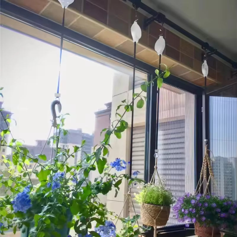 Retractable Plant Pulley Hanger - Adjustable Hook for Hanging Baskets