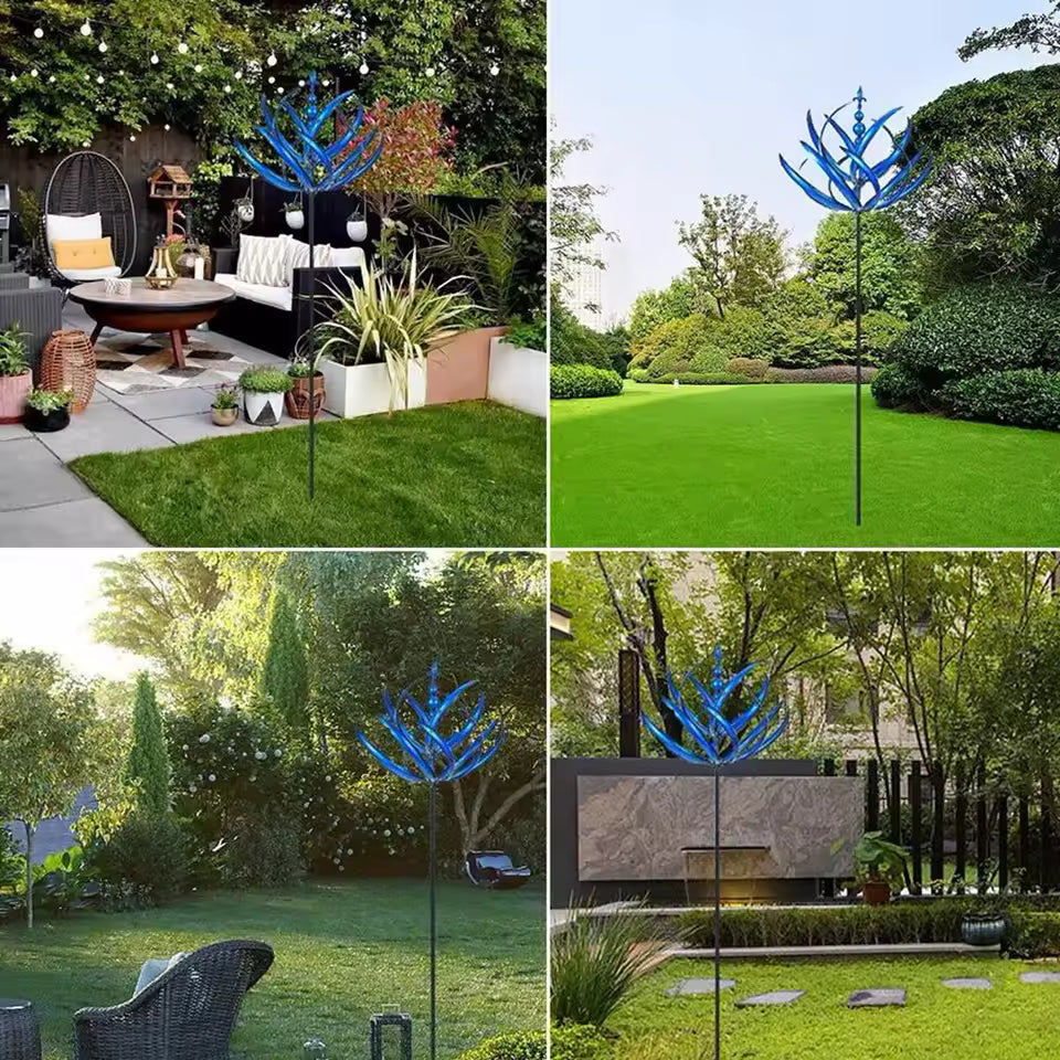 Metal Wind Spinner - 3D Kinetic Sculpture for Yard and Garden