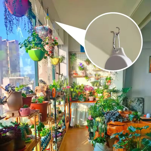 Retractable Plant Pulley Hanger - Adjustable Hook for Hanging Baskets