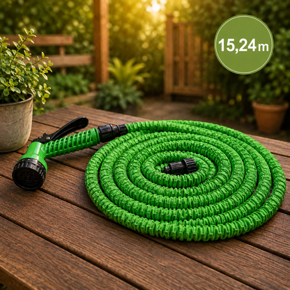 Expandable Garden Hose with 7-Function Spray Nozzle
