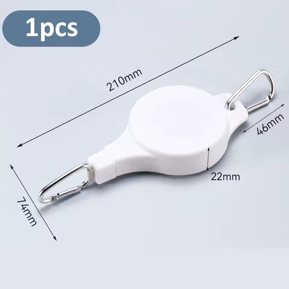 Retractable Plant Pulley Hanger - Adjustable Hook for Hanging Baskets