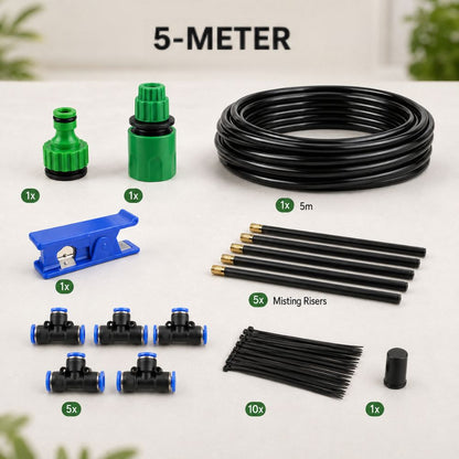 Drip Irrigation Kit - 360 Degree Copper Nozzle Misting System