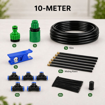 Drip Irrigation Kit - 360 Degree Copper Nozzle Misting System