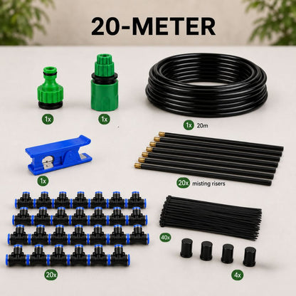 Drip Irrigation Kit - 360 Degree Copper Nozzle Misting System