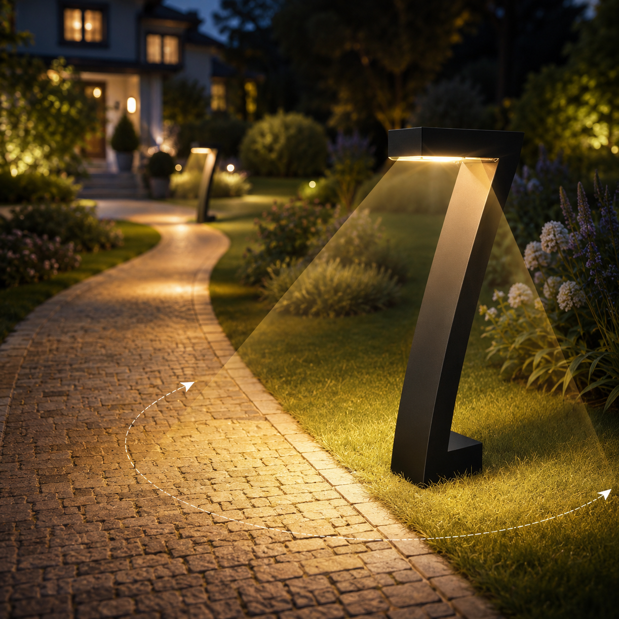Solar Garden Path Light IP65 Waterproof - Lawn Spotlight