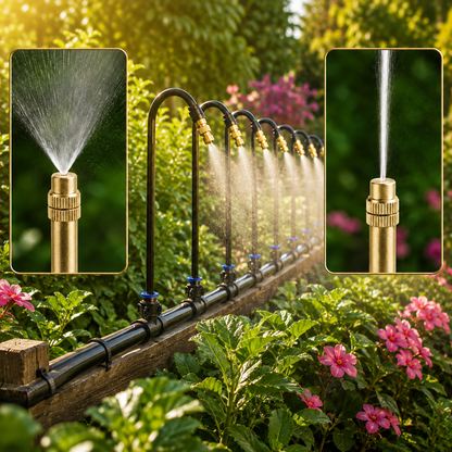 Drip Irrigation Kit - 360 Degree Copper Nozzle Misting System