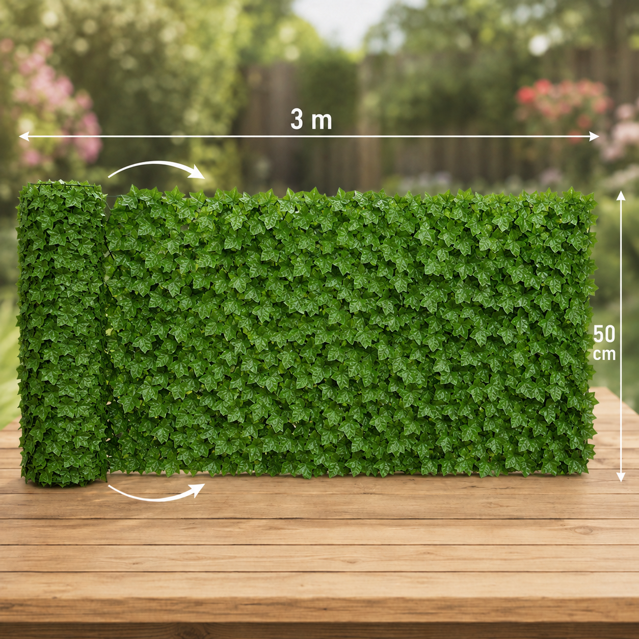 Artificial Leaf Fence Panel for Garden, Balcony, and Privacy Screen