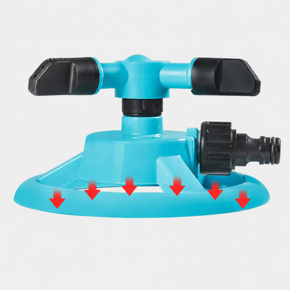 360 Degree Rotating Garden Sprinkler with Quick-Connect Adapter