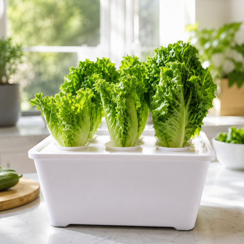 Indoor Hydroponic Grower Kit with Self-Watering Planting Containers