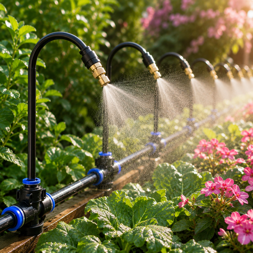 Drip Irrigation Kit - 360 Degree Copper Nozzle Misting System