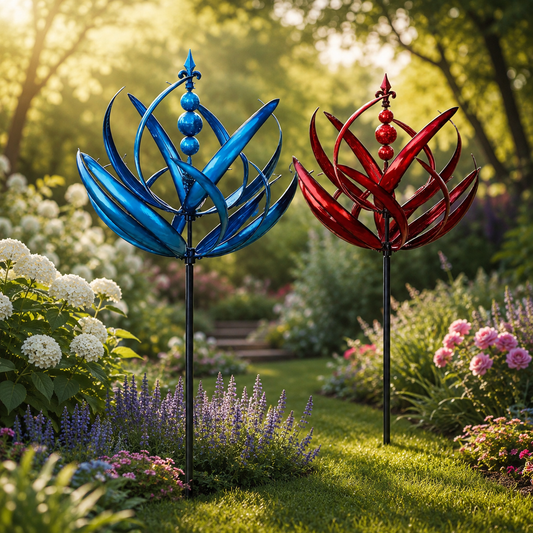 Metal Wind Spinner - 3D Kinetic Sculpture for Yard and Garden