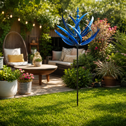 Metal Wind Spinner - 3D Kinetic Sculpture for Yard and Garden