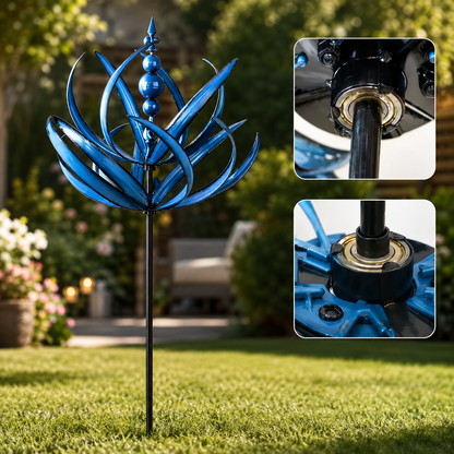 Metal Wind Spinner - 3D Kinetic Sculpture for Yard and Garden