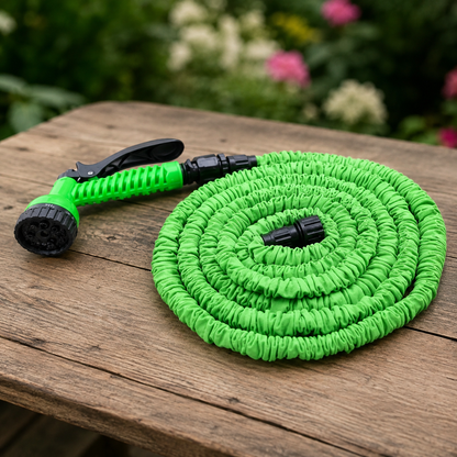 Expandable Garden Hose with 7-Function Spray Nozzle