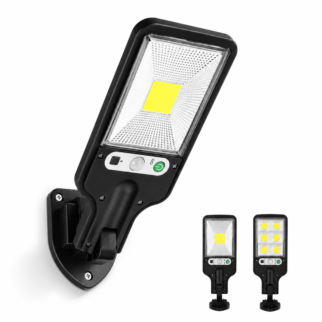 Solar LED Wall Light - Motion Sensor Outdoor Security Lamp