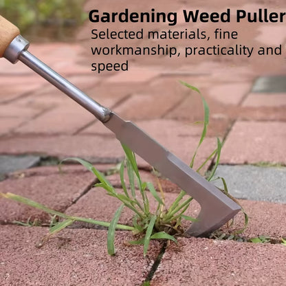 Stainless Steel L-Shaped Weeding Tool for Yards, Terraces and Lanes
