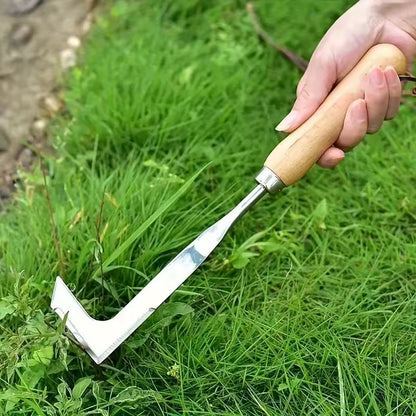 Stainless Steel L-Shaped Weeding Tool for Yards, Terraces and Lanes