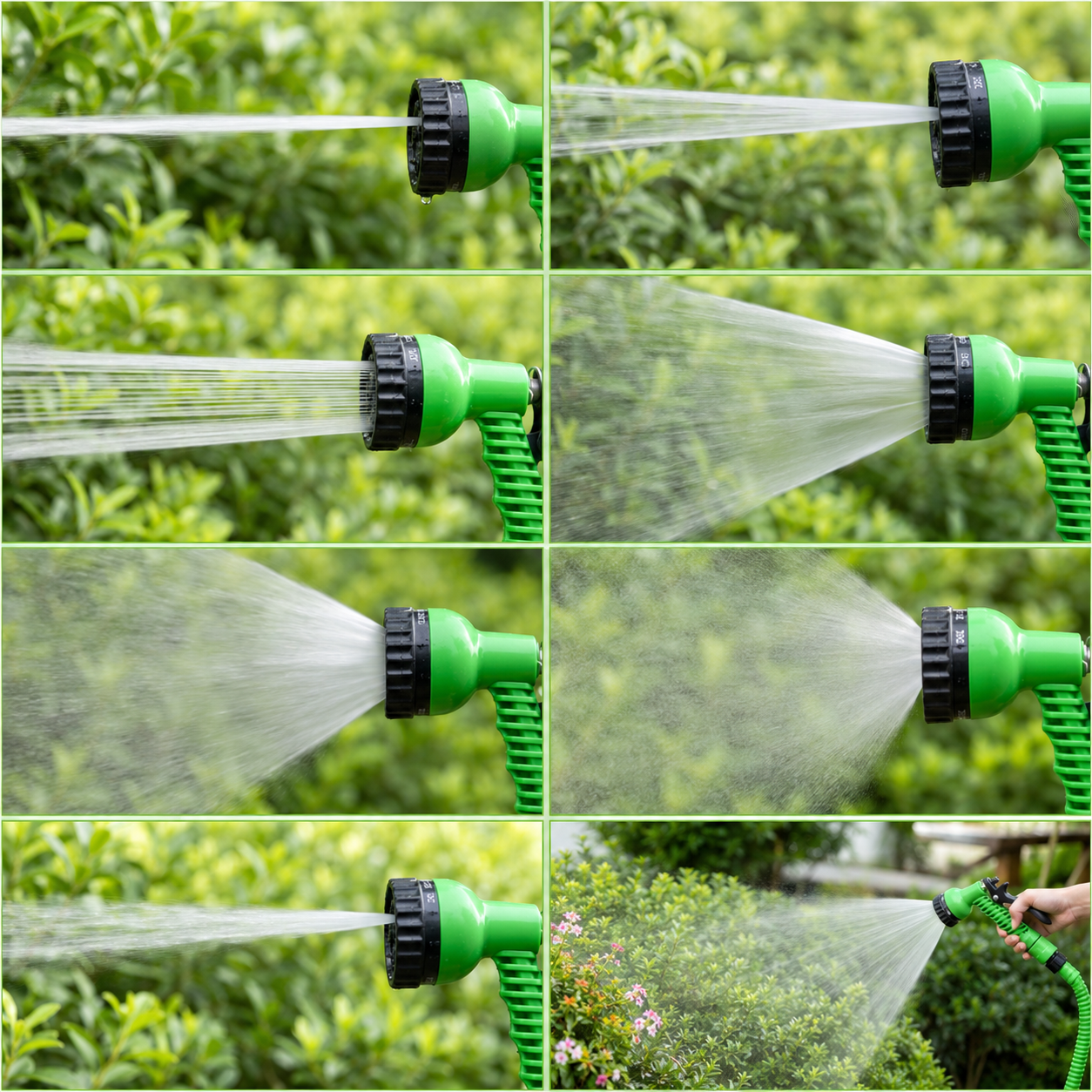 Expandable Garden Hose with 7-Function Spray Nozzle
