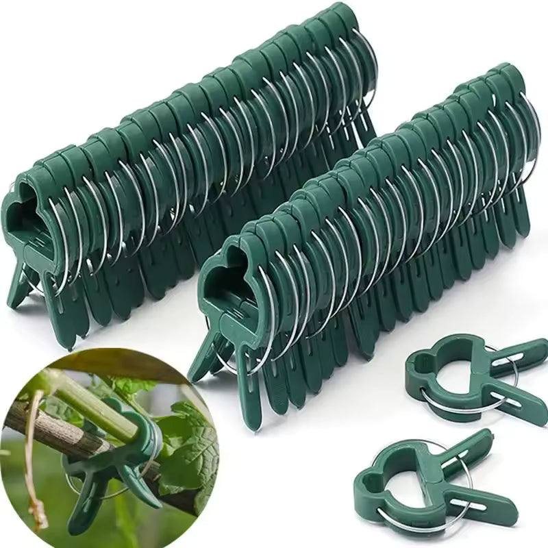 Reusable Plant Support Clips for Vines, Flowers and Seedlings - 25 Pack
