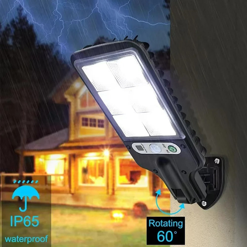 Solar LED Wall Light - Motion Sensor Outdoor Security Lamp