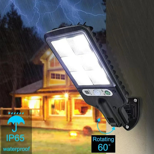 Solar LED Wall Light - Motion Sensor Outdoor Security Lamp